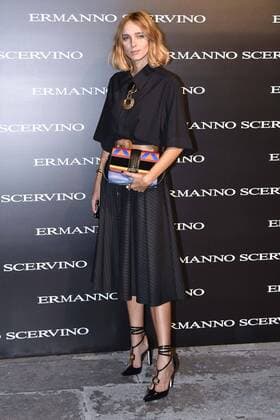 Milan Fashion Week, Women Spring Summer 2017. Milano, Moda Donna, Primavera Estate 2017. ERMANNO SCERVINO front row Pictured: Candela Novembre  Copyright: xRiccardoxGiordanoxSickix