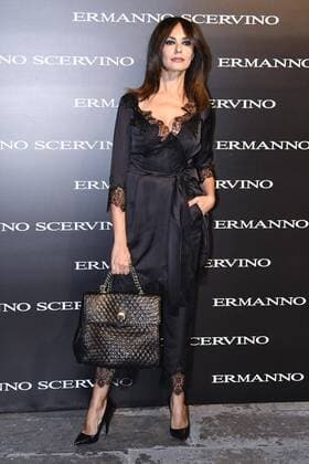 Milan Fashion Week, Women Spring Summer 2017. Milano, Moda Donna, Primavera Estate 2017. ERMANNO SCERVINO front row Pictured: Maria Grazia Cucinotta  Copyright: xRiccardoxGiordanoxSickix
