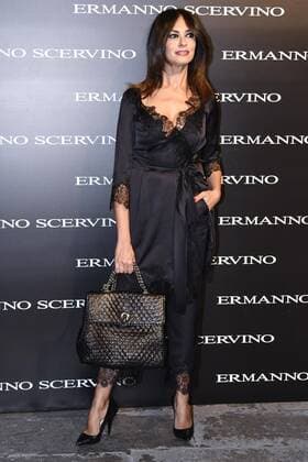 Milan Fashion Week, Women Spring Summer 2017. Milano, Moda Donna, Primavera Estate 2017. ERMANNO SCERVINO front row Pictured: Maria Grazia Cucinotta  Copyright: xRiccardoxGiordanoxSickix