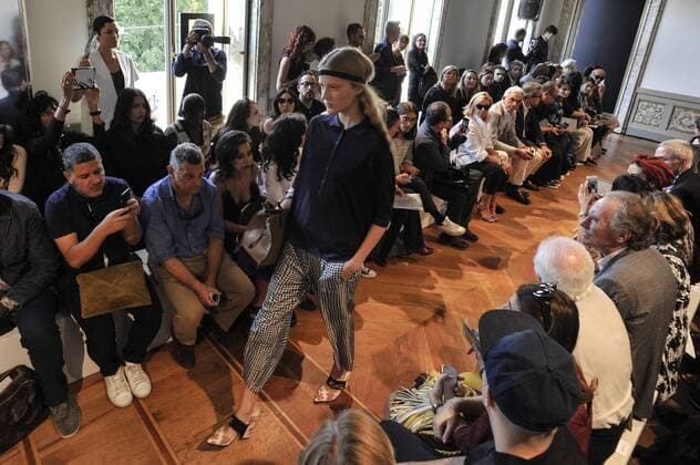 Italy: Milan Fashion Week Cividini show A model walks the runway at the Cividini Show. Alternative Views for Cividini during Milan Fashion week Spring Summer 2017.  GaetanoxPiazzolla