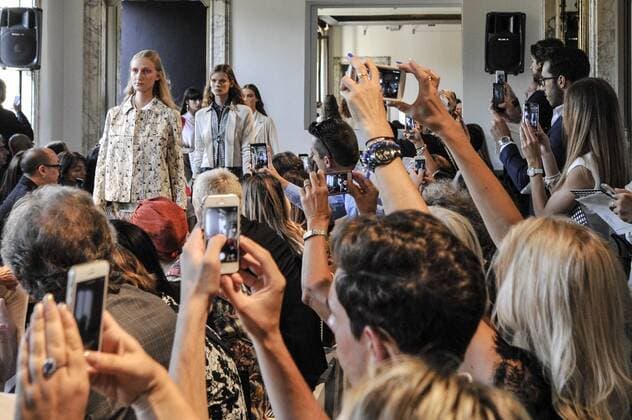 Italy: Milan Fashion Week Cividini show Models walk the runway at the Cividini Show. Alternative Views for Cividini during Milan Fashion week Spring Summer 2017.  GaetanoxPiazzolla