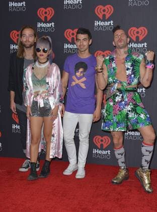 September 24, 2016 - Las Vegas, Nevada, United States of America - Pop music group DNCE attends the iHeartRadio Music Festival on September 24, 2016 at the T-Mobile Arena in Las Vegas, Nevada. Las Vegas United States of America - ZUMAt114