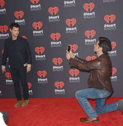 September 24, 2016 - Las Vegas, Nevada, United States of America - Actors Taylor Lautner anf John Stamos attend the iHeartRadio Music Festival on September 24, 2016 at the T-Mobile Arena in Las Vegas, Nevada. Las Vegas United States of America - ZUMAt114