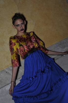 Italy: Milan Fashion Week Lietmotiv Backstage A model is seen backstage ahead of the Leitmotiv Show. Models for Lietmotiv during Milan Fashion week Spring Summer 2017.  GaetanoxPiazzolla