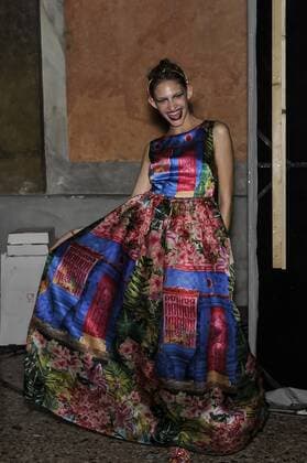 Italy: Milan Fashion Week Lietmotiv Backstage A model is seen backstage ahead of the Leitmotiv Show. Models for Lietmotiv during Milan Fashion week Spring Summer 2017.  GaetanoxPiazzolla