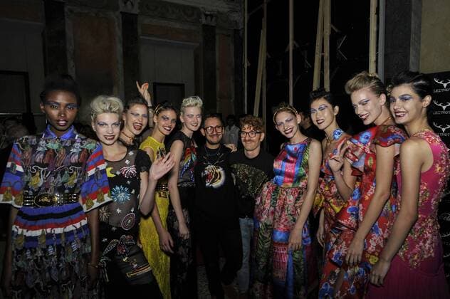 Italy: Milan Fashion Week Lietmotiv Backstage Models with Designer Fabio Sasso and Juan Caro at the backstage ahead of the Leitmotiv Show. Models for Lietmotiv during Milan Fashion week Spring Summer 2017.  GaetanoxPiazzolla