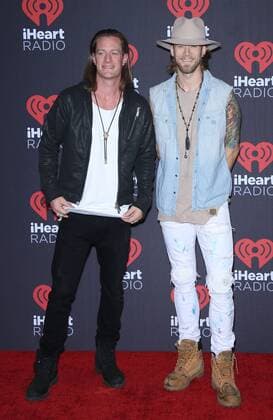 September 24, 2016 - Las Vegas, NV, United States - 24 September 2016 - Las Vegas, NV - Florida Georgia Line. 2016 iHeart Radio Music Festival Photo Room at T-Mobile Arena, Day 2. Photo Credit: MJT AdMedia Las Vegas United States - ZUMAa123