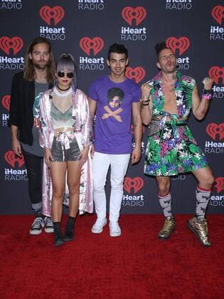 September 24, 2016 - Las Vegas, NV, United States - 24 September 2016 - Las Vegas, NV - DNCE. 2016 iHeart Radio Music Festival Photo Room at T-Mobile Arena, Day 2. Photo Credit: MJT AdMedia Las Vegas United States - ZUMAa123