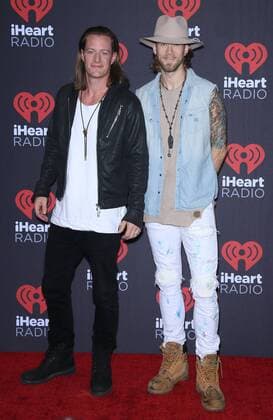 September 24, 2016 - Las Vegas, NV, United States - 24 September 2016 - Las Vegas, NV - Florida Georgia Line. 2016 iHeart Radio Music Festival Photo Room at T-Mobile Arena, Day 2. Photo Credit: MJT AdMedia Las Vegas United States - ZUMAa123