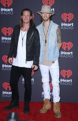 September 24, 2016 - Las Vegas, NV, United States - 24 September 2016 - Las Vegas, NV - Florida Georgia Line. 2016 iHeart Radio Music Festival Photo Room at T-Mobile Arena, Day 2. Photo Credit: MJT AdMedia Las Vegas United States - ZUMAa123