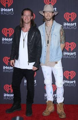 September 24, 2016 - Las Vegas, NV, United States - 24 September 2016 - Las Vegas, NV - Florida Georgia Line. 2016 iHeart Radio Music Festival Photo Room at T-Mobile Arena, Day 2. Photo Credit: MJT AdMedia Las Vegas United States - ZUMAa123