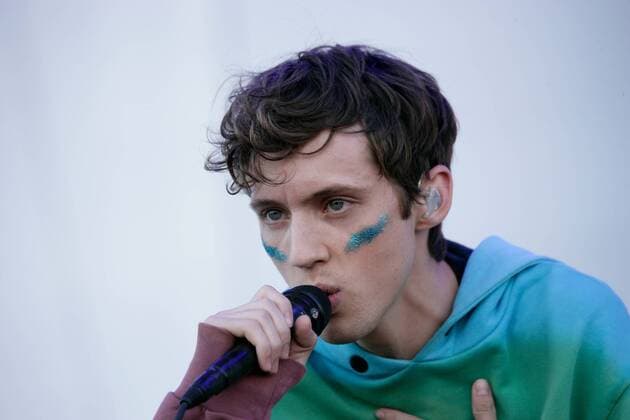 Troye Sivan performs at the iHeartRadio Daytime Village Concerts in Las Vegas, Nevada on September 24, 2016.  LVP2016092473 JAMESxATOA