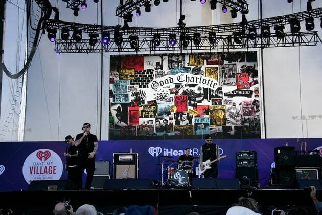 Good Charlotte performs at the iHeartRadio Daytime Village Concerts in Las Vegas, Nevada on September 24, 2016.  LVP2016092476 JAMESxATOA