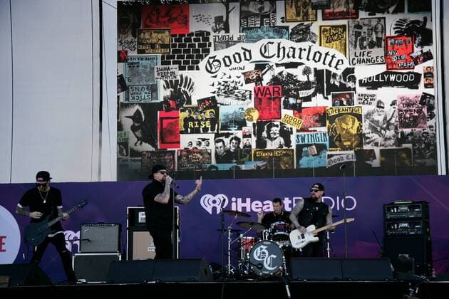 Good Charlotte performs at the iHeartRadio Daytime Village Concerts in Las Vegas, Nevada on September 24, 2016.  LVP2016092477 JAMESxATOA