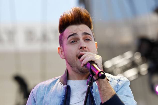 Juan Pablo Casillas of Los 5 performs onstage at the iHeartRadio Daytime Village Concerts in Las Vegas, Nevada on September 24, 2016.  LVP2016092405 JAMESxATOA