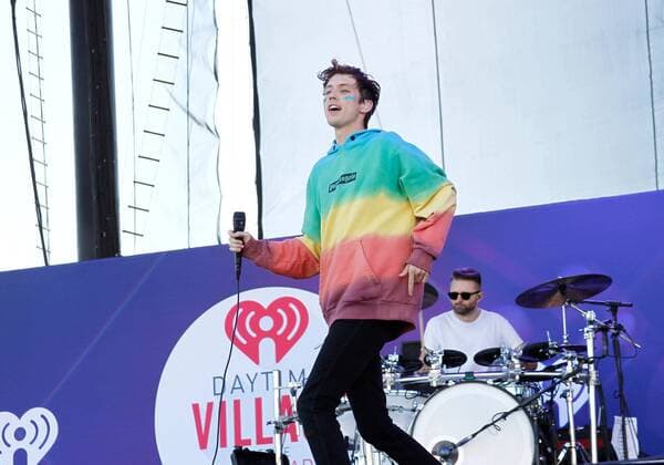 Troye Sivan performs onstage at the iHeartRadio Daytime Village Concerts in Las Vegas, Nevada on September 24, 2016.  LVP2016092408 JAMESxATOA