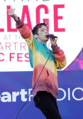 Troye Sivan performs onstage at the iHeartRadio Daytime Village Concerts in Las Vegas, Nevada on September 24, 2016.  LVP2016092409 JAMESxATOA