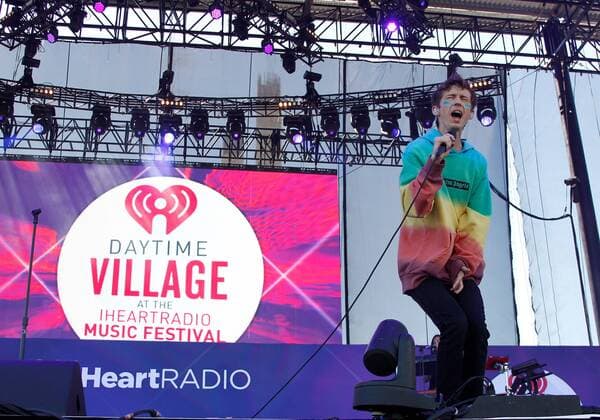 Troye Sivan performs onstage at the iHeartRadio Daytime Village Concerts in Las Vegas, Nevada on September 24, 2016.  LVP2016092413 JAMESxATOA