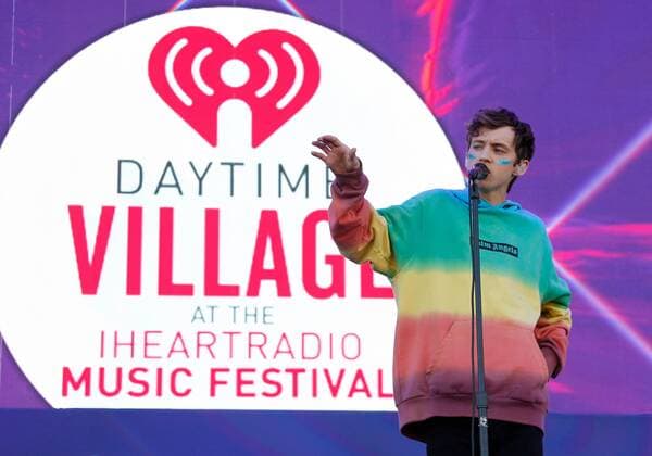 Troye Sivan performs onstage at the iHeartRadio Daytime Village Concerts in Las Vegas, Nevada on September 24, 2016.  LVP2016092415 JAMESxATOA