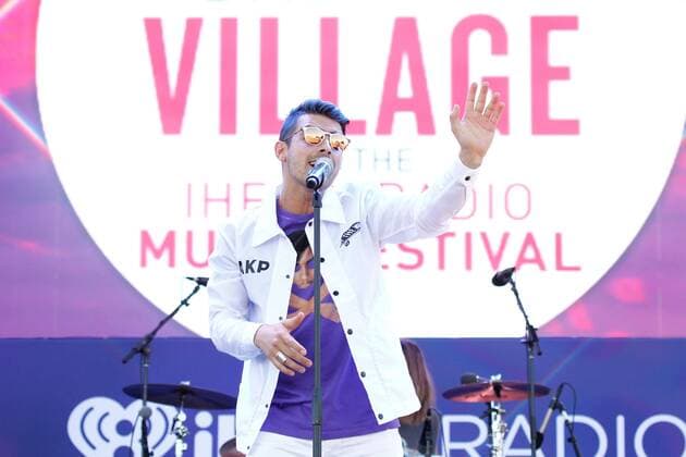 Joe Jonas of DNCE performs at the iHeartRadio Daytime Village Concerts in Las Vegas, Nevada on September 24, 2016.  LVP2016092460 JAMESxATOA