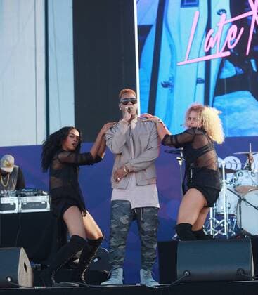 Las Vegas, Nevada, United States of America - Rapper Jeremih performs during the iHeartRadio Music Festival Daytime Village on September 24, 2016 at the Las Vegas Village in Las Vegas, Nevada. Las Vegas United States of America - ZUMAt114