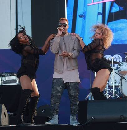 Las Vegas, Nevada, United States of America - Rapper Jeremih performs during the iHeartRadio Music Festival Daytime Village on September 24, 2016 at the Las Vegas Village in Las Vegas, Nevada. Las Vegas United States of America - ZUMAt114