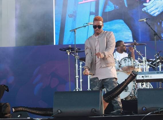 Las Vegas, Nevada, United States of America - Rapper Jeremih performs during the iHeartRadio Music Festival Daytime Village on September 24, 2016 at the Las Vegas Village in Las Vegas, Nevada. Las Vegas United States of America - ZUMAt114