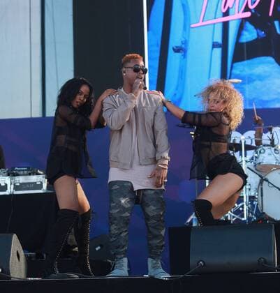 Las Vegas, Nevada, United States of America - Rapper Jeremih performs during the iHeartRadio Music Festival Daytime Village on September 24, 2016 at the Las Vegas Village in Las Vegas, Nevada. Las Vegas United States of America - ZUMAt114