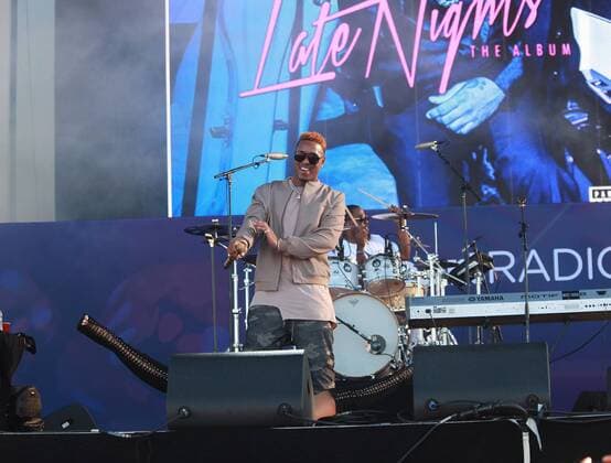 Las Vegas, Nevada, United States of America - Rapper Jeremih performs during the iHeartRadio Music Festival Daytime Village on September 24, 2016 at the Las Vegas Village in Las Vegas, Nevada. Las Vegas United States of America - ZUMAt114