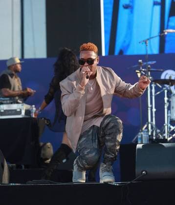 Las Vegas, Nevada, United States of America - Rapper Jeremih performs during the iHeartRadio Music Festival Daytime Village on September 24, 2016 at the Las Vegas Village in Las Vegas, Nevada. Las Vegas United States of America - ZUMAt114