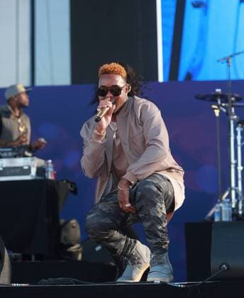 Las Vegas, Nevada, United States of America - Rapper Jeremih performs during the iHeartRadio Music Festival Daytime Village on September 24, 2016 at the Las Vegas Village in Las Vegas, Nevada. Las Vegas United States of America - ZUMAt114