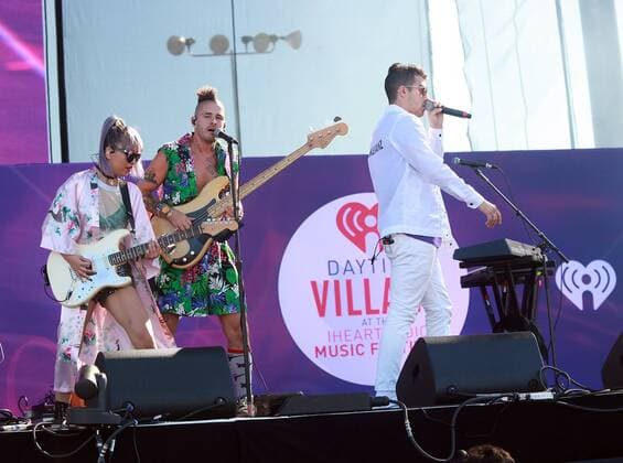 Las Vegas, Nevada, United States of America - Pop rock group DNCE performs during the iHeartRadio Music Festival Daytime Village on September 24, 2016 at the Las Vegas Village in Las Vegas, Nevada. Las Vegas United States of America - ZUMAt114