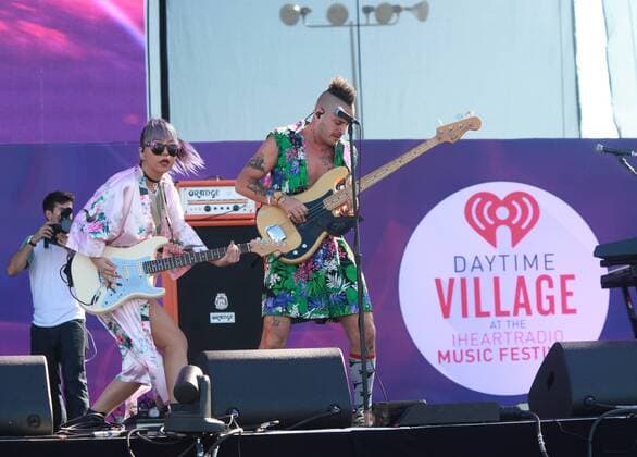 Las Vegas, Nevada, United States of America - Pop rock group DNCE performs during the iHeartRadio Music Festival Daytime Village on September 24, 2016 at the Las Vegas Village in Las Vegas, Nevada. Las Vegas United States of America - ZUMAt114