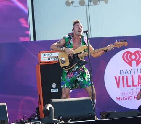 Las Vegas, Nevada, United States of America - Cole Whittle, bassist of pop rock group DNCE performs during the iHeartRadio Music Festival Daytime Village on September 24, 2016 at the Las Vegas Village in Las Vegas, Nevada. Las Vegas United States of America - ZUMAt114
