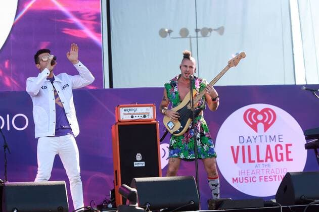 Las Vegas, Nevada, United States of America - Pop rock group DNCE performs during the iHeartRadio Music Festival Daytime Village on September 24, 2016 at the Las Vegas Village in Las Vegas, Nevada. Las Vegas United States of America - ZUMAt114
