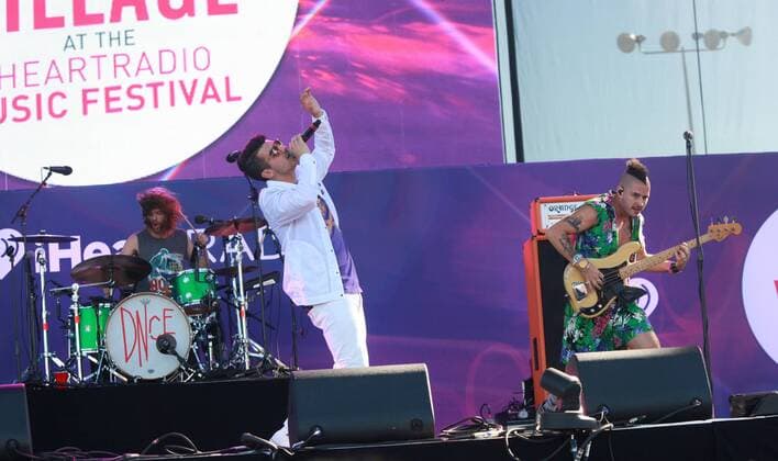 Las Vegas, Nevada, United States of America - Pop rock group DNCE performs during the iHeartRadio Music Festival Daytime Village on September 24, 2016 at the Las Vegas Village in Las Vegas, Nevada. Las Vegas United States of America - ZUMAt114
