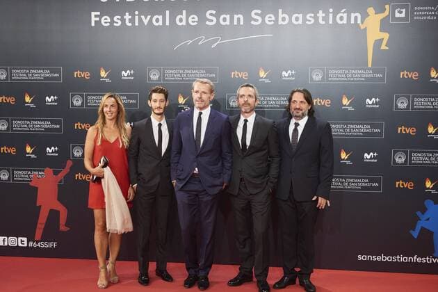 September 25, 2016 - San Sebastian, Euskadi, Spain - Lambert Wilson, Pierre Niney, Jerome Salle attend L Odyssee (The Odyssey) Premiere at the Kursaal Palace during 64th San Sebastian International Film Festival on September 24, 2016 in San Sebastian, Spain. San Sebastian Spain  - ZUMAg15_