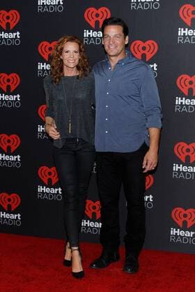 Robyn Lively and Bart Johnson arrive for the iHeartRadio Music Festival at the T-Mobile Arena in Las Vegas, Nevada on September 24, 2016.  LVP20160924148 JAMESxATOA