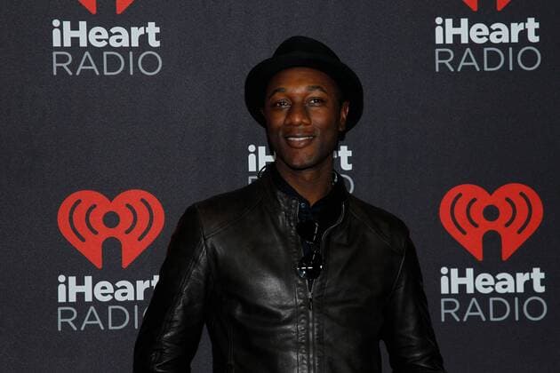 Aloe Blacc arrives for the iHeartRadio Music Festival at the T-Mobile Arena in Las Vegas, Nevada on September 24, 2016.  LVP20160924102 JAMESxATOA