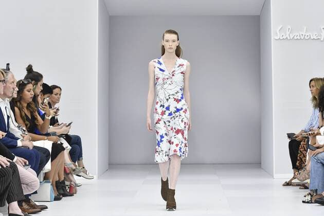 Milan Fashion Week, Women Spring Summer 2017. Milano, Moda Donna, Primavera Estate 2017. SALVATORE FERRAGAMO Catwalk Pictured: model  Copyright: xRiccardoxGiordanoxSickix