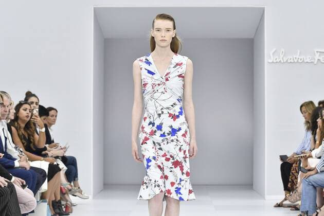 Milan Fashion Week, Women Spring Summer 2017. Milano, Moda Donna, Primavera Estate 2017. SALVATORE FERRAGAMO Catwalk Pictured: model  Copyright: xRiccardoxGiordanoxSickix