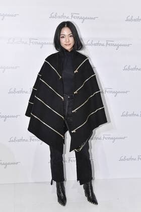 Milan Fashion Week, Women Spring Summer 2017. Milano, Moda Donna, Primavera Estate 2017. SALVATORE FERRAGAMO front row Pictured: Ming Xi  Copyright: xRiccardoxGiordanoxSickix