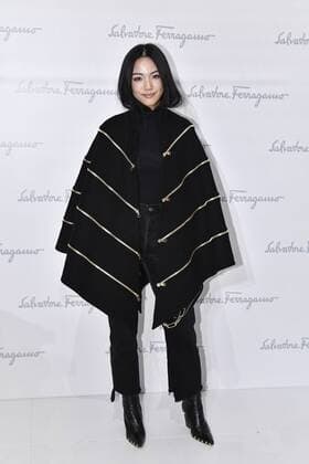 Milan Fashion Week, Women Spring Summer 2017. Milano, Moda Donna, Primavera Estate 2017. SALVATORE FERRAGAMO front row Pictured: Ming Xi  Copyright: xRiccardoxGiordanoxSickix