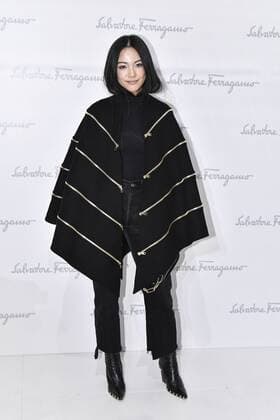 Milan Fashion Week, Women Spring Summer 2017. Milano, Moda Donna, Primavera Estate 2017. SALVATORE FERRAGAMO front row Pictured: Ming Xi  Copyright: xRiccardoxGiordanoxSickix