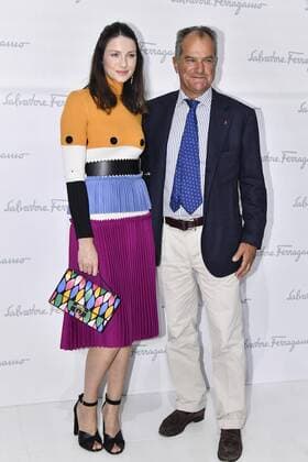 Milan Fashion Week, Women Spring Summer 2017. Milano, Moda Donna, Primavera Estate 2017. SALVATORE FERRAGAMO front row Pictured: Caitrona Balfe Michele Norsa  Copyright: xRiccardoxGiordanoxSickix