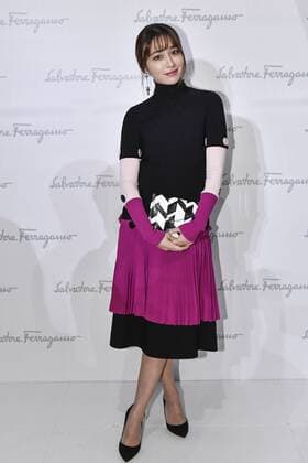 Milan Fashion Week, Women Spring Summer 2017. Milano, Moda Donna, Primavera Estate 2017. SALVATORE FERRAGAMO front row Pictured: Lee Min-jung  Copyright: xRiccardoxGiordanoxSickix