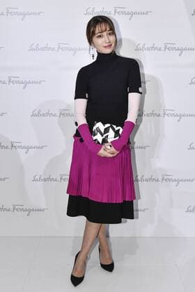 Milan Fashion Week, Women Spring Summer 2017. Milano, Moda Donna, Primavera Estate 2017. SALVATORE FERRAGAMO front row Pictured: Lee Min-jung  Copyright: xRiccardoxGiordanoxSickix