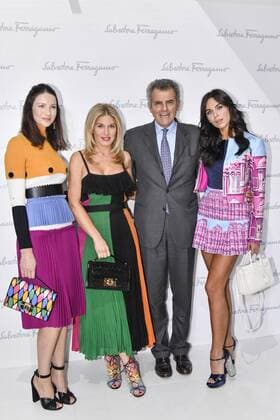 Milan Fashion Week, Women Spring Summer 2017. Milano, Moda Donna, Primavera Estate 2017. SALVATORE FERRAGAMO front row Pictured: Caitrona Balfe Hofit Golan Ferruccio Ferragamo and guest  Copyright: xRiccardoxGiordanoxSickix