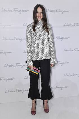 Milan Fashion Week, Women Spring Summer 2017. Milano, Moda Donna, Primavera Estate 2017. SALVATORE FERRAGAMO front row Pictured: Melousine Ruspoli  Copyright: xRiccardoxGiordanoxSickix