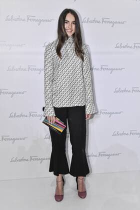 Milan Fashion Week, Women Spring Summer 2017. Milano, Moda Donna, Primavera Estate 2017. SALVATORE FERRAGAMO front row Pictured: Melousine Ruspoli  Copyright: xRiccardoxGiordanoxSickix